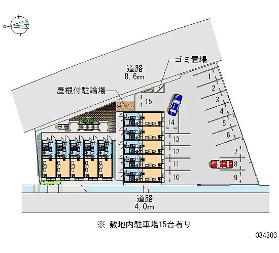 ★手数料０円★広島市安佐北区可部南３丁目 月極駐車場